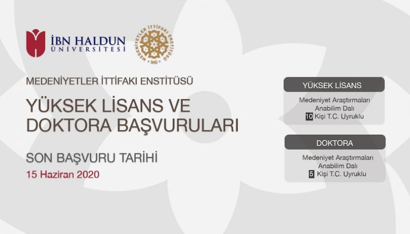 Alliance of Civilization Institute: Application Deadline for Graduate Studies is June 15