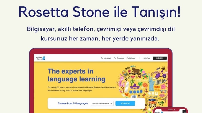 Rosetta Stone: İHÜ Kütüphanesi Dil Öğrenimine Destek Veriyor
